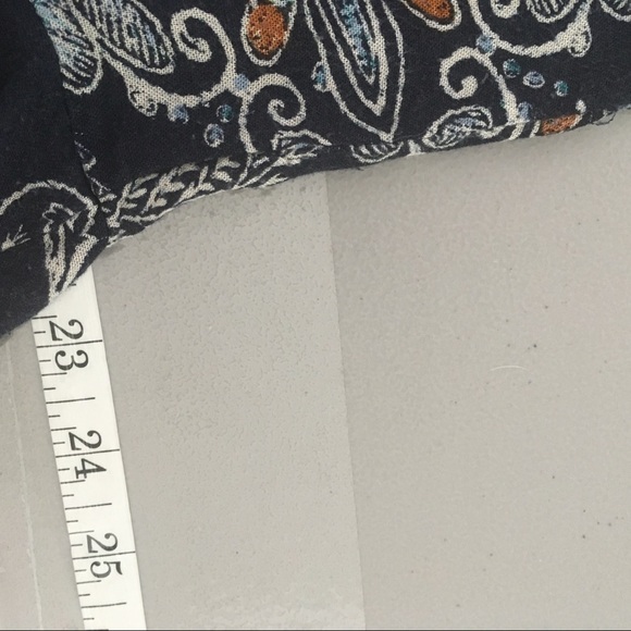 Hinge Dress Boho Floral Butterfly Blue Small - Picture 12 of 13